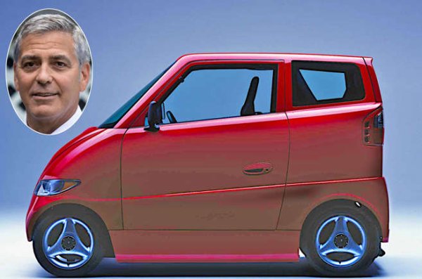 Идолът а жените и прочут актьор Клуни е първият собственик на Tango T600. Създадено от Commuter Car, това чудо има две седалки, но е толкова необикновено тясно, че трябваше да се монтират една пред друга. Производството става бавно, така Клуни всъщност остава единственият собственик за известно време. Оттогава в този необичаен  се присъединиха основателите на Google - Сергей Брин и Лари Пейдж. 